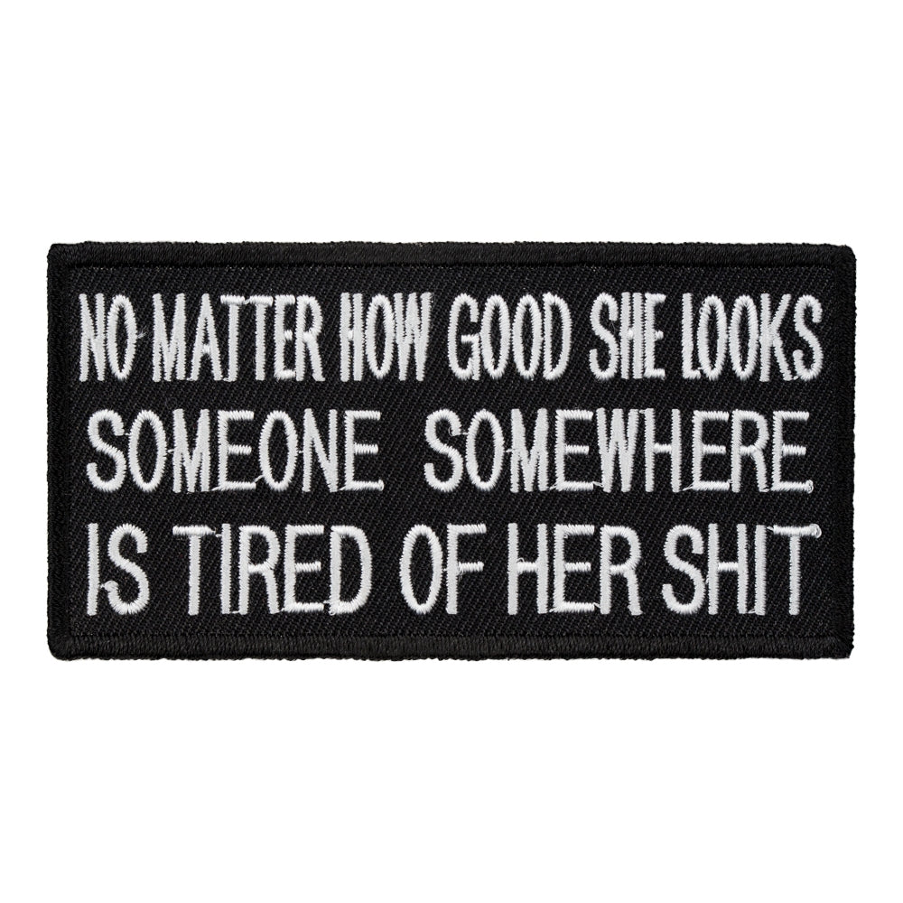 Someone Somewhere Is Tired Patch, Funny Patches — product image