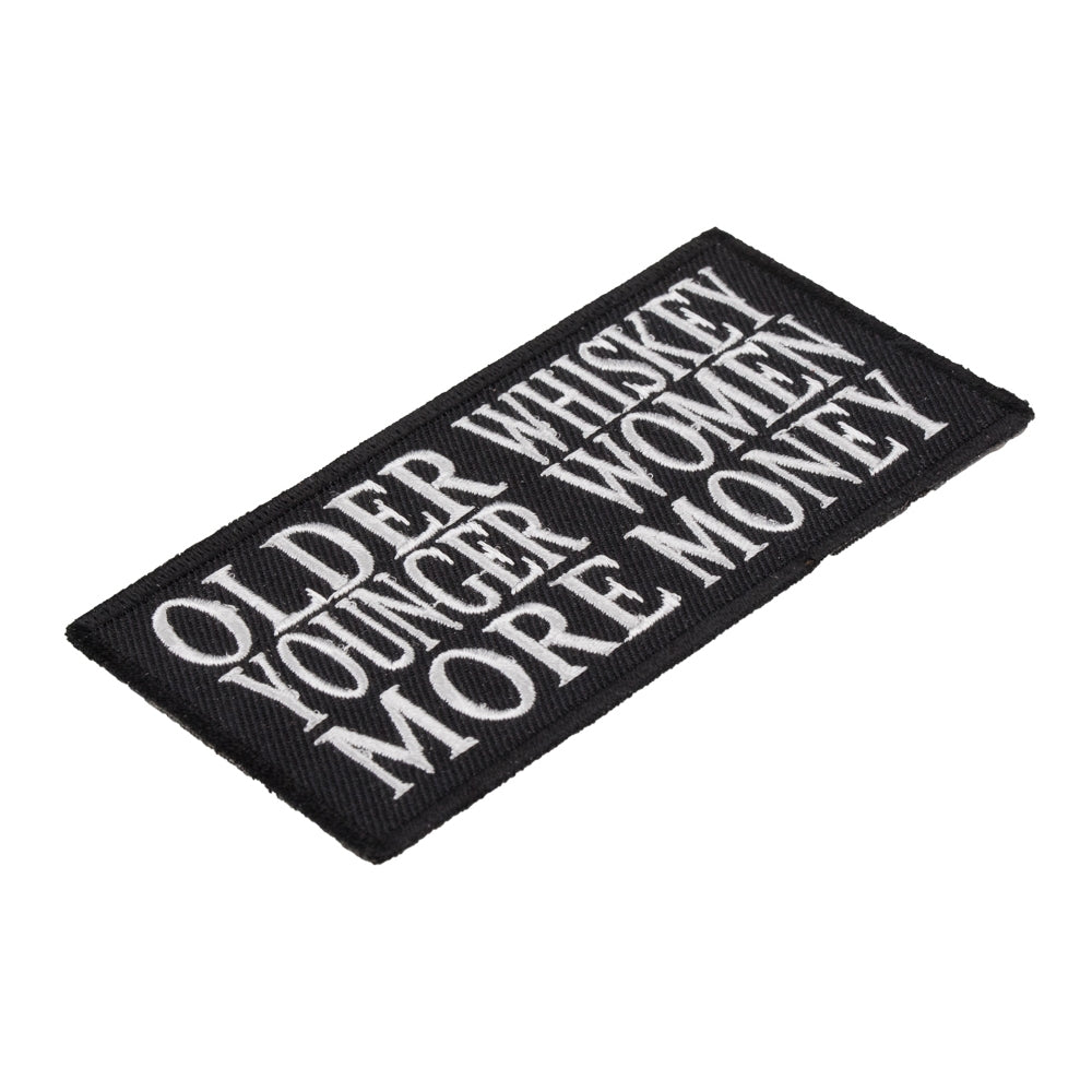 Older Whiskey More Women Patch, Funny Biker Patches — detail view 1