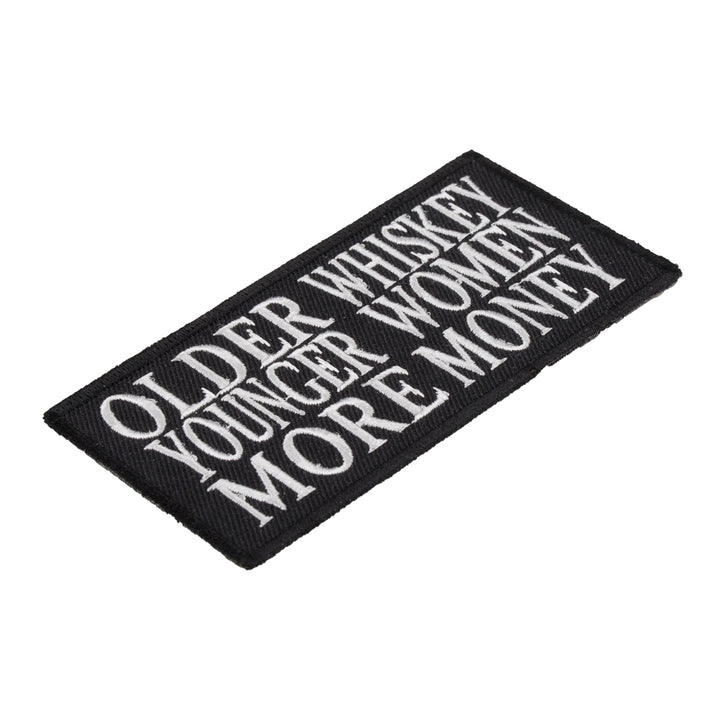 Older Whiskey More Women Patch, Funny Biker Patches — detail view 1