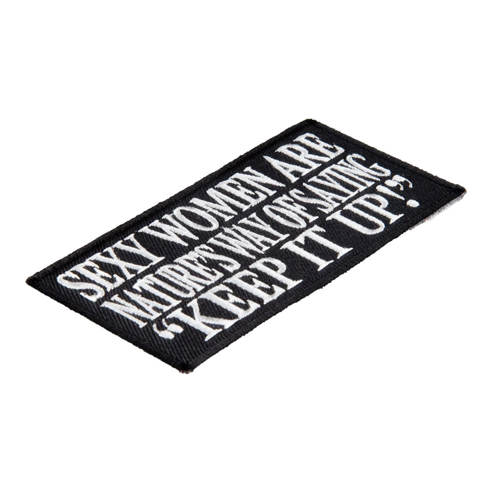 Sexy Women Keep It Up Patch, Funny Sayings Patches — detail view 1