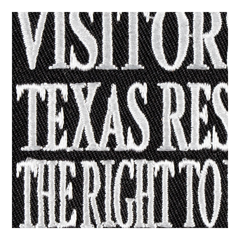Visitors Beware Texas Residents Patch, Sayings Patches — detail view 1