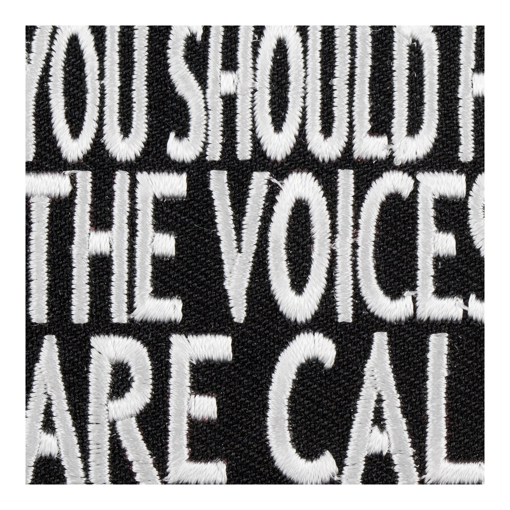 You Should Hear The Voices Patch, Funny Saying Patches — detail view 2