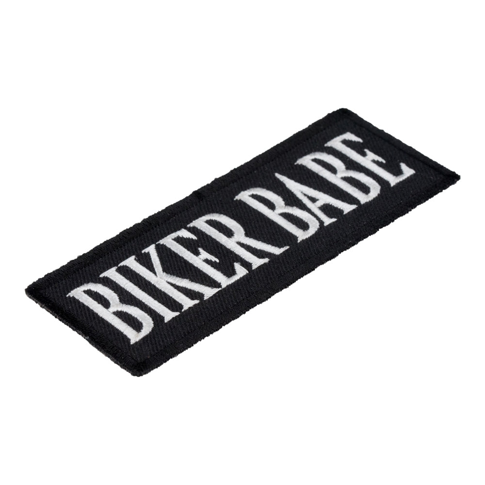 Biker Babe Black & White Patch, Ladies Biker Patches — detail view 1