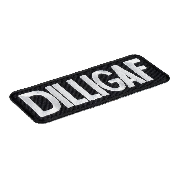 DILLIGAF Patch, Funny Biker Sayings Patches — detail view 1