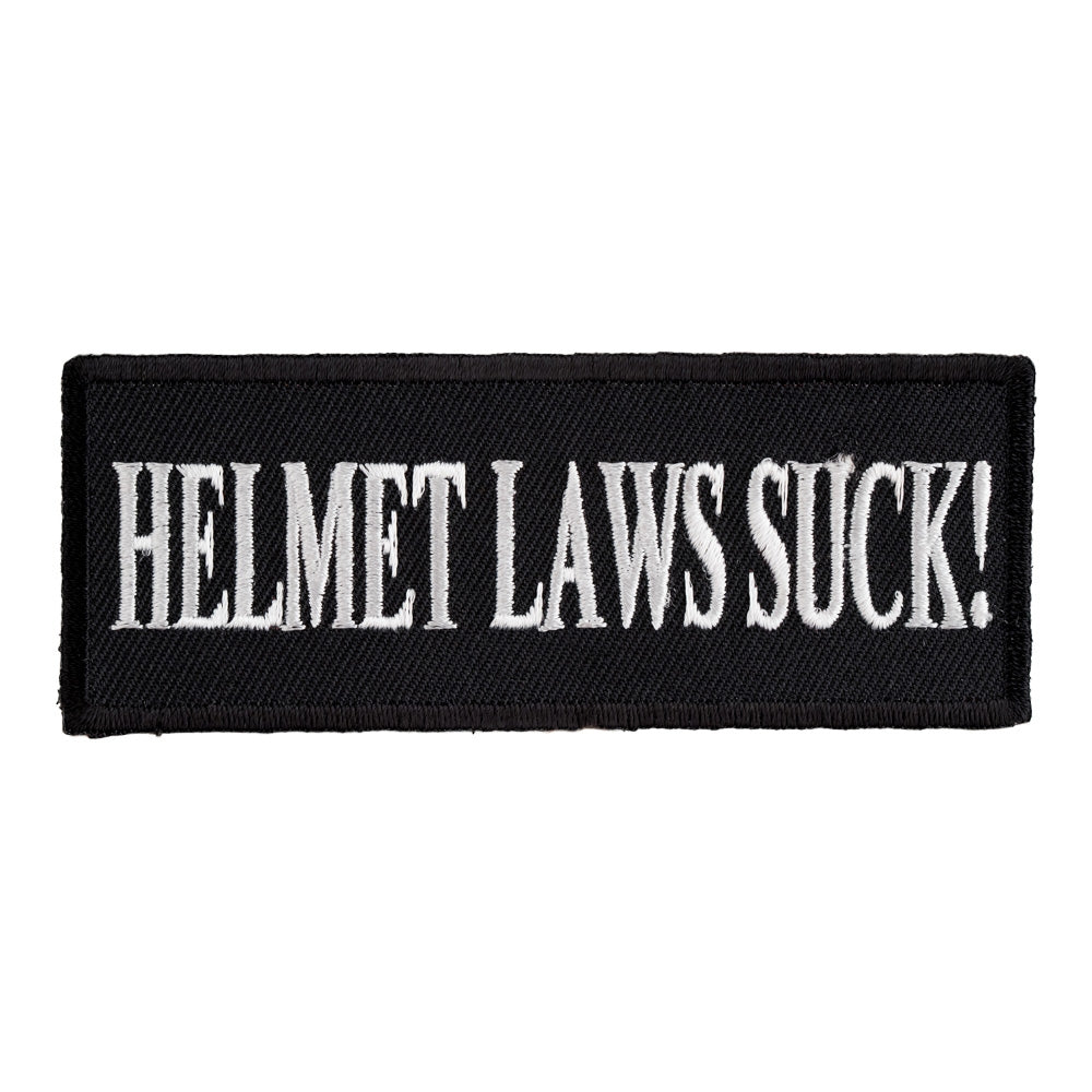 Helmet Laws Suck Patch, Funny Biker Patches — product image