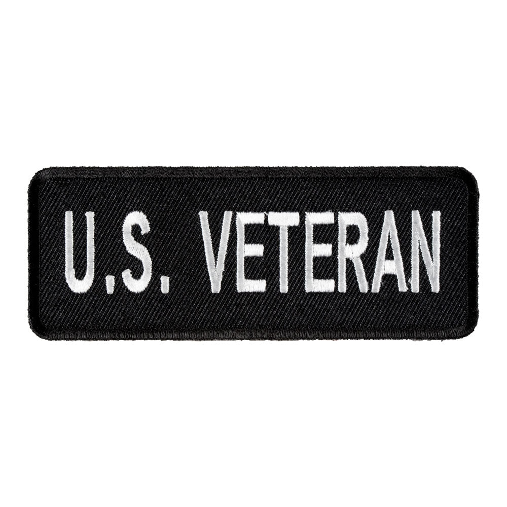 US Veteran Black &amp; White Patch, Military Veteran Patches — product image