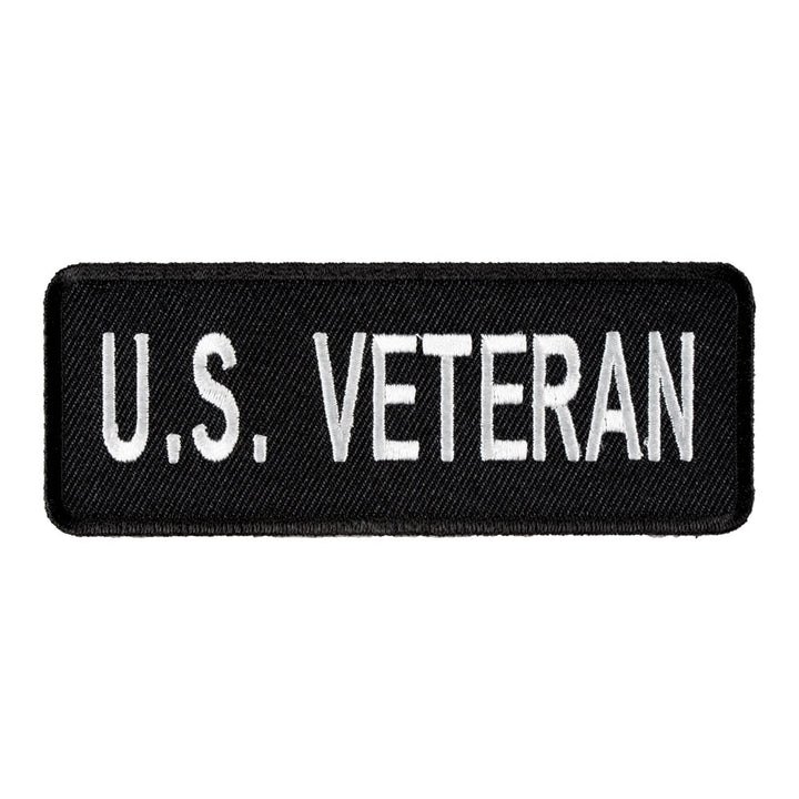 US Veteran Black &amp; White Patch, Military Veteran Patches — product image