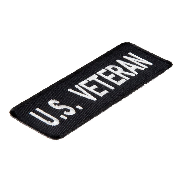 US Veteran Black &amp; White Patch, Military Veteran Patches — detail view 1