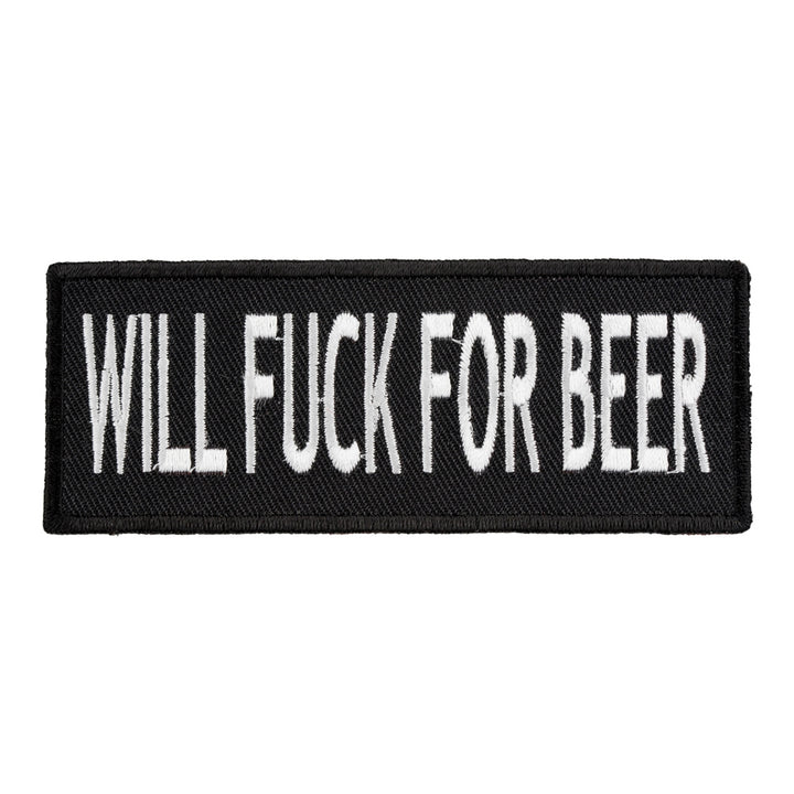 Will Fuck For Beer Patch, Beer Drinking Patches — product image