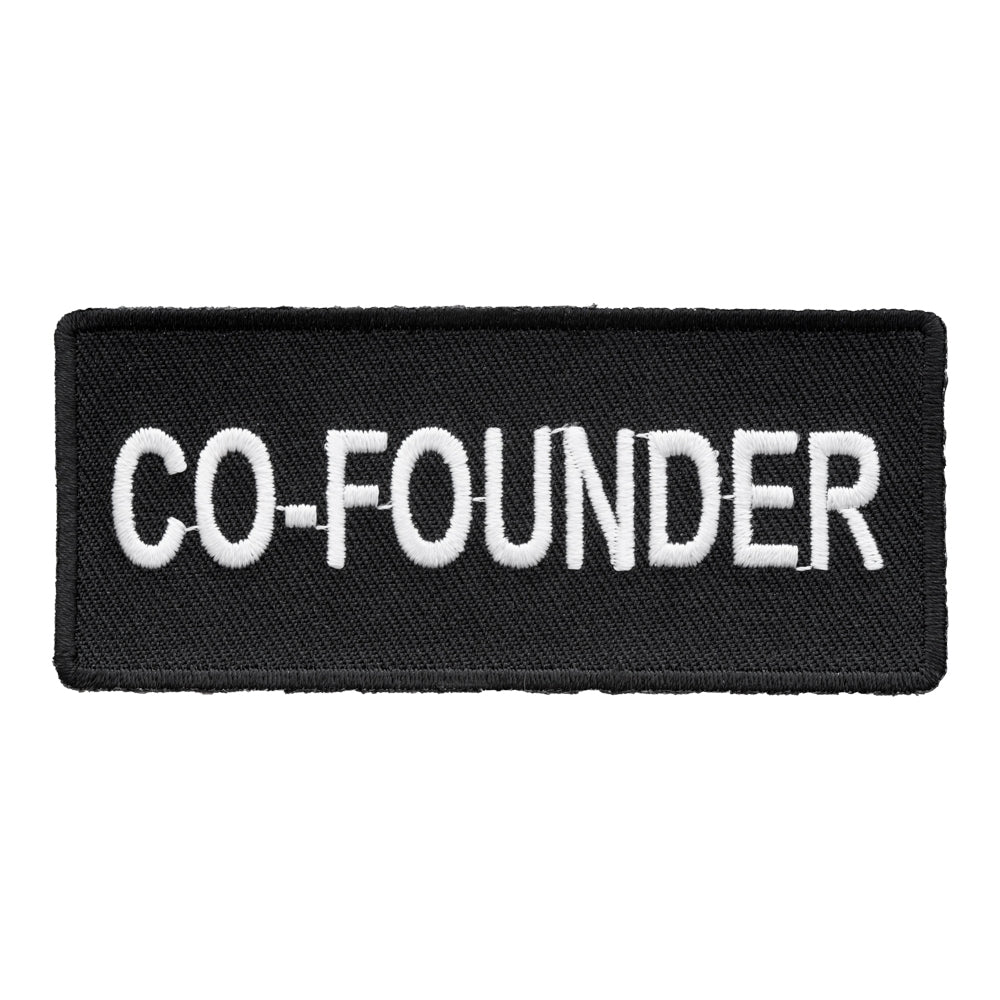 Co-Founder Black & White Patch, Club & Rank Patches — product image