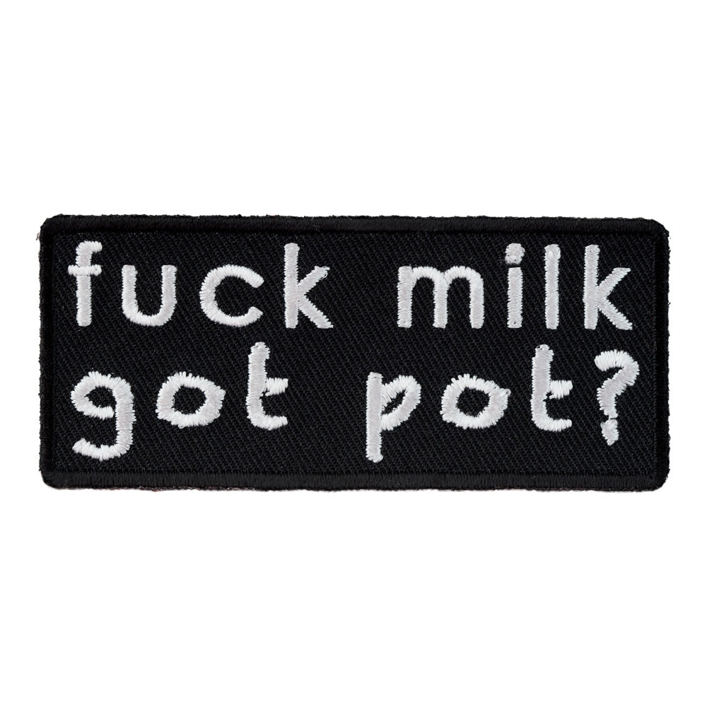 Fuck Milk Got Pot Patch, Funny Marijuana Patches — product image