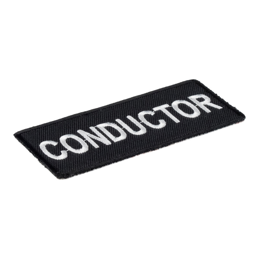 Conductor Black &amp; White Name Patch, Profession Patches — detail view 2