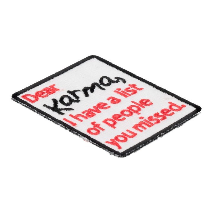 Dear Karma List of People Patch, Funny Patches — detail view 1