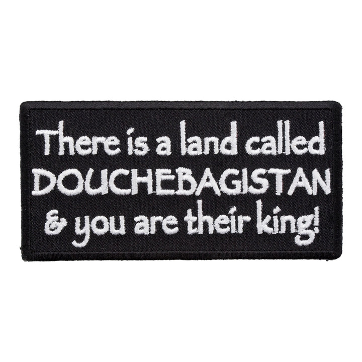 A Land Called Douchebagistan Patch, Funny Patches — product image
