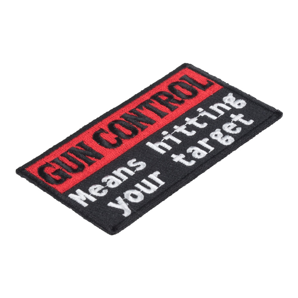 Gun Control Means Hitting Your Target Patch, Gun Rights Patches — detail view 1
