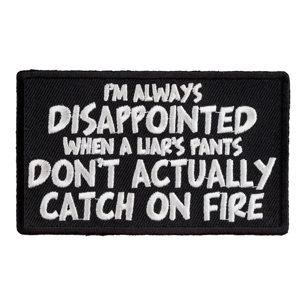 A Liar's Pants Don't Actually Catch On Fire Patch, Funny Patches — product image