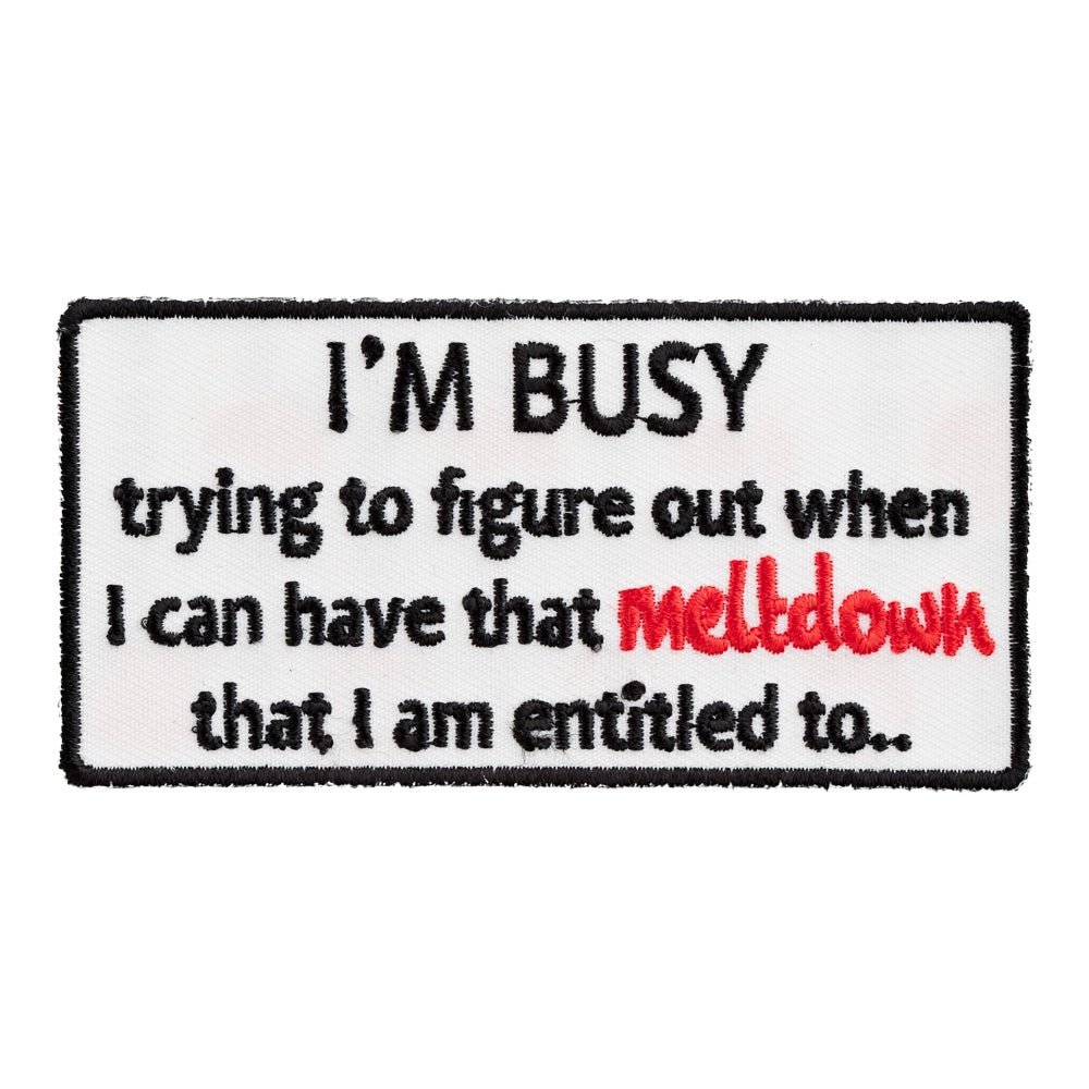 I'm Busy Trying To Have That Meltdown Patch, Funny Patches — product image