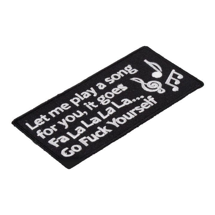Fa La La La La Go Fuck Yourself Patch, F-Word Patches — detail view 1
