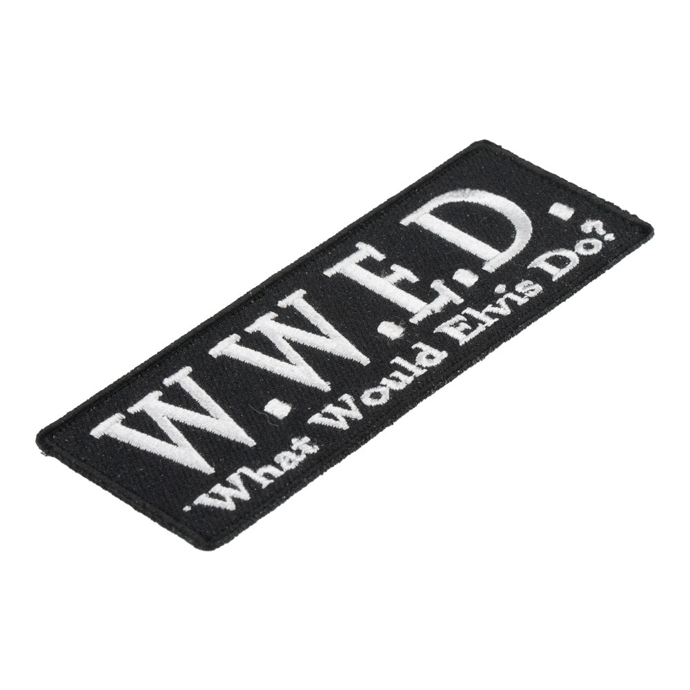 WWED, What Would Elvis Do Patch, Funny Patches — detail view 1