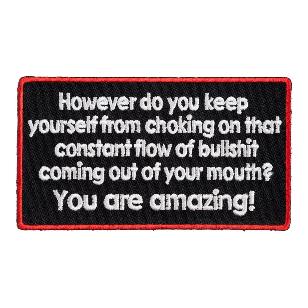 However Do You Keep From Choking Patch, Funny Patches — product image