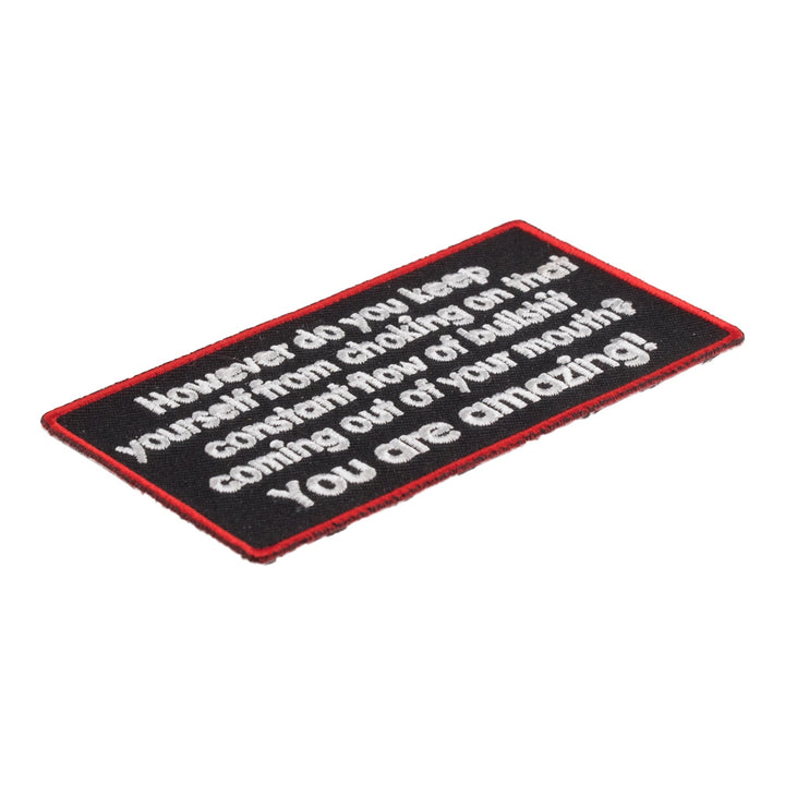 However Do You Keep From Choking Patch, Funny Patches — detail view 2