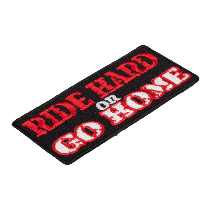 Ride Hard Or Go Home Patch, Biker Sayings Patches — detail view 2