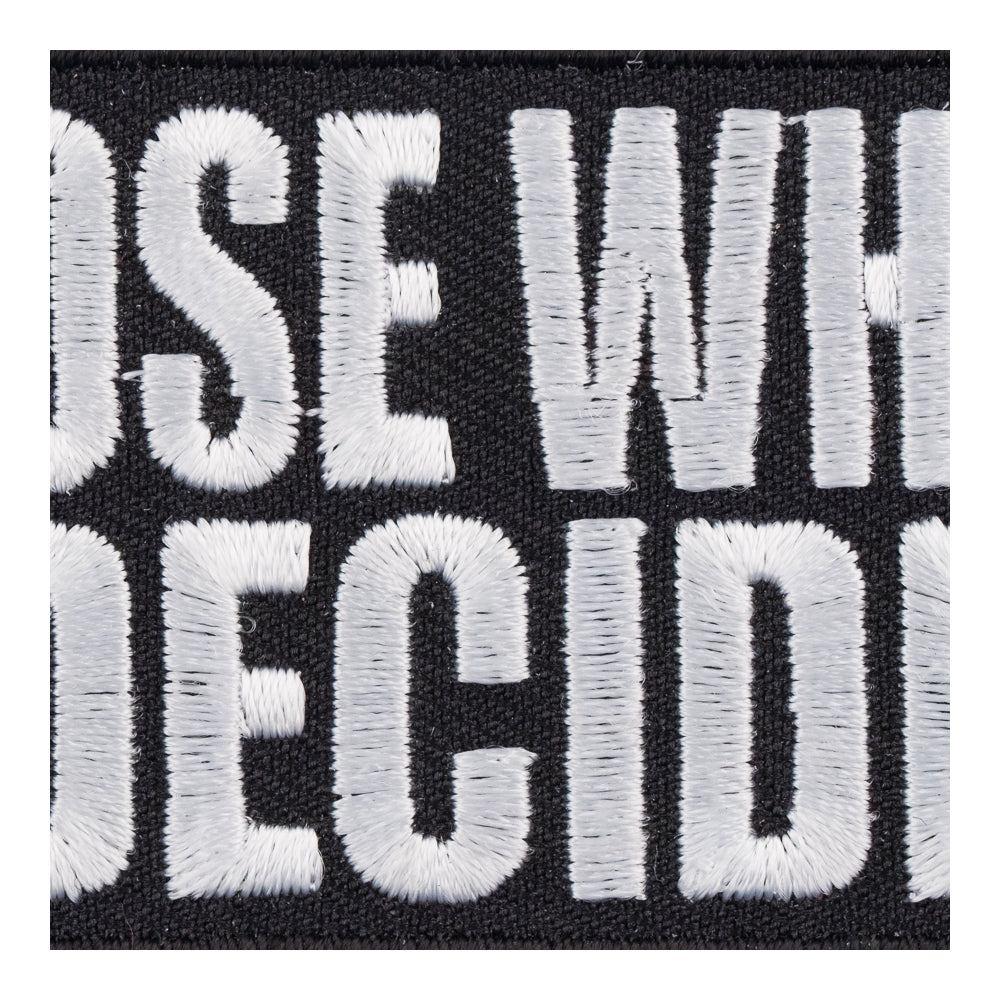 Let Those Who Ride Decide Patch, Biker Sayings Patches — detail view 2