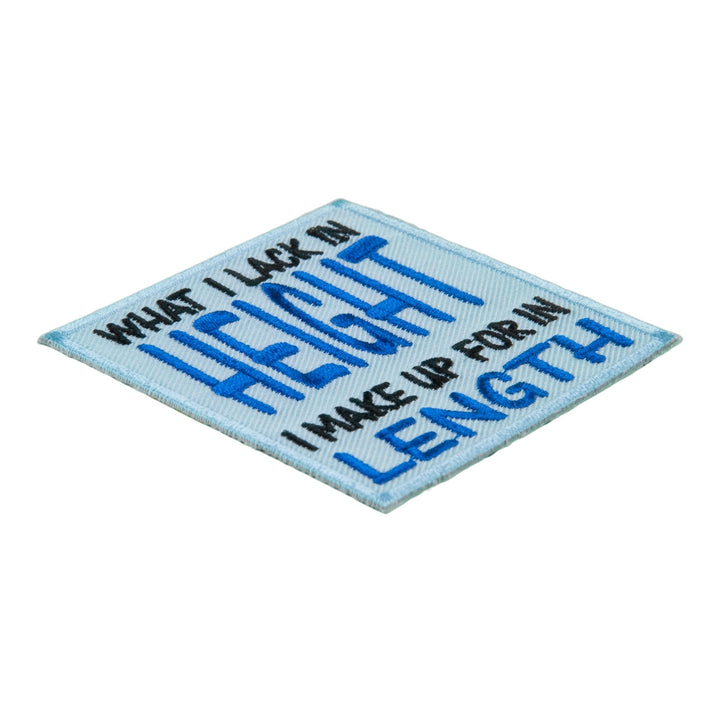 Lack Height Make Up In Length Patch, Dirty Sayings Patches — detail view 1