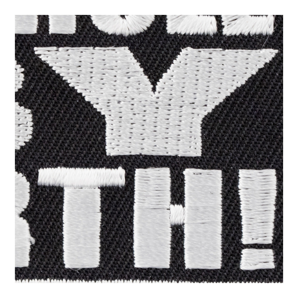 Asshole By Birth Embroidered Patch, Funny Sayings Patch — detail view 1