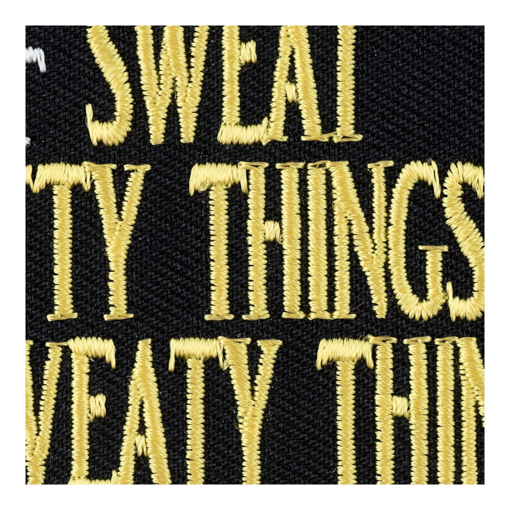 Don't Sweat Petty Things Patch, Funny Sayings Patches — detail view 1