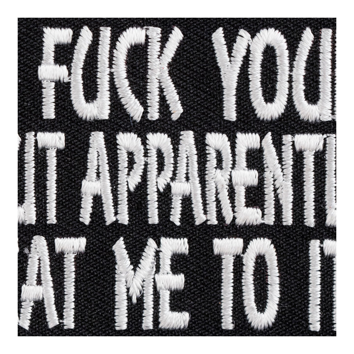 Fuck Your Brains Out Embroidered Patch, Funny Sayings Patches — detail view 1
