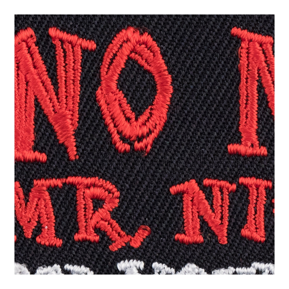 No More Mr Nice Guy On Your Knees Patch, Vulgar Patches — detail view 2