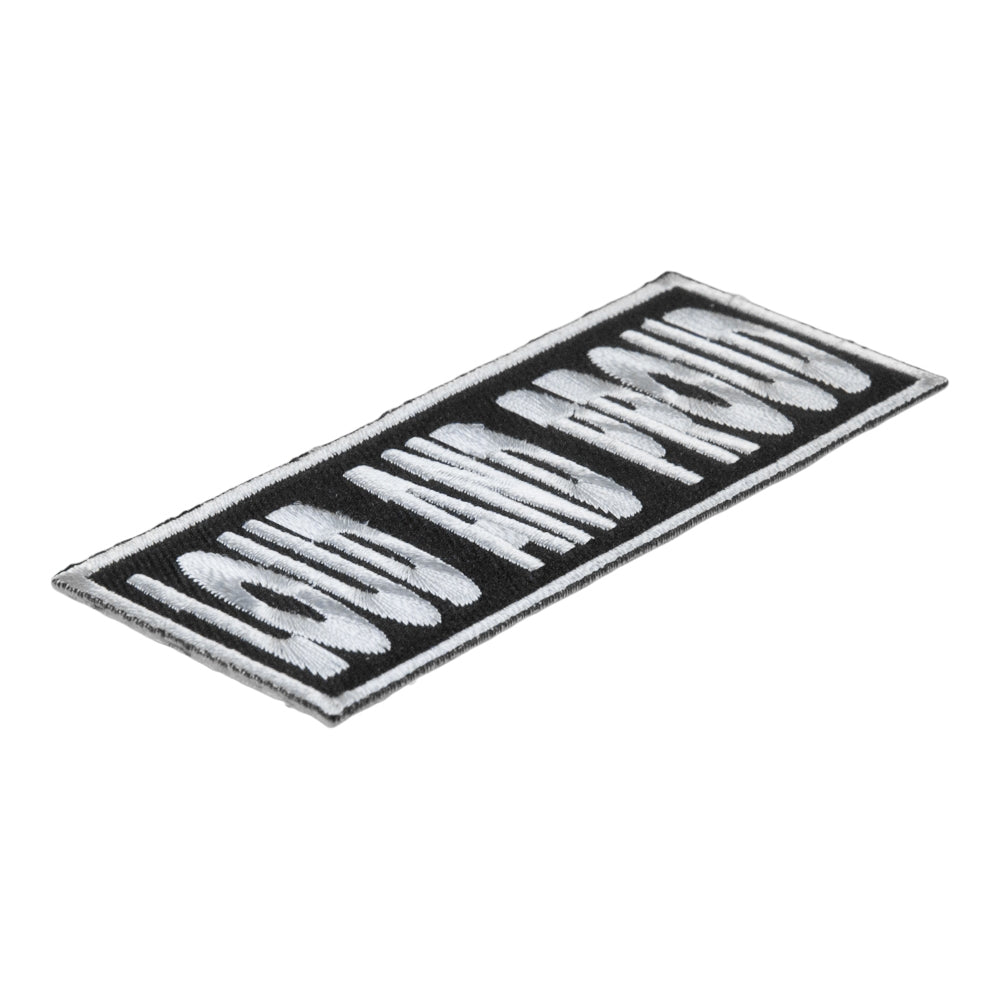 Loud And Proud Black &amp; White Patch, Sayings Patches — detail view 1