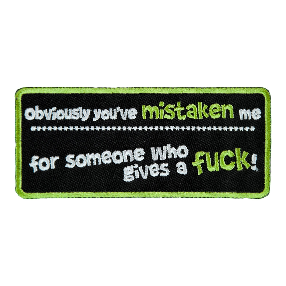 Mistaken Me Someone Who Gives A Fuck Patch, Sayings Patches — product image