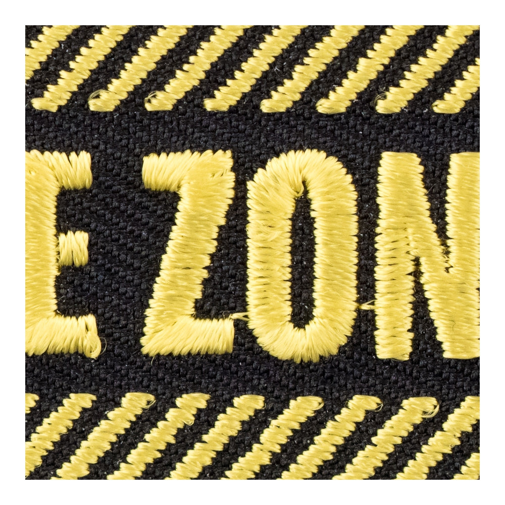 Bitch Free Zone Black &amp; Yellow Patch, Sayings Patches — detail view 2