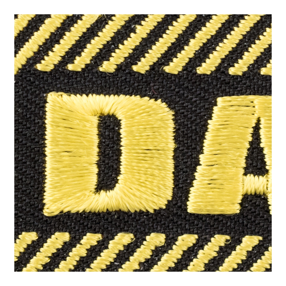 Danger Black & Yellow Embroidered Patches, Sayings Patches — detail view 1