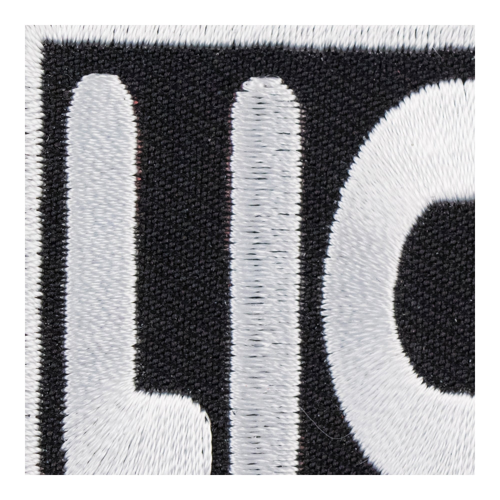 Lick Me Black &amp; White Embroidered Patch, Ladies Patches — detail view 2