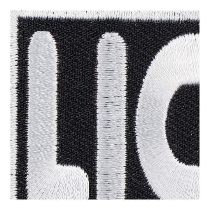 Lick Me Black &amp; White Embroidered Patch, Ladies Patches — detail view 2