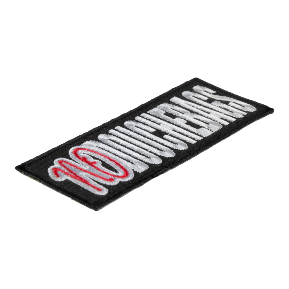 No Douchebags Embroidered Patch, Vulgar Sayings Patches — detail view 1