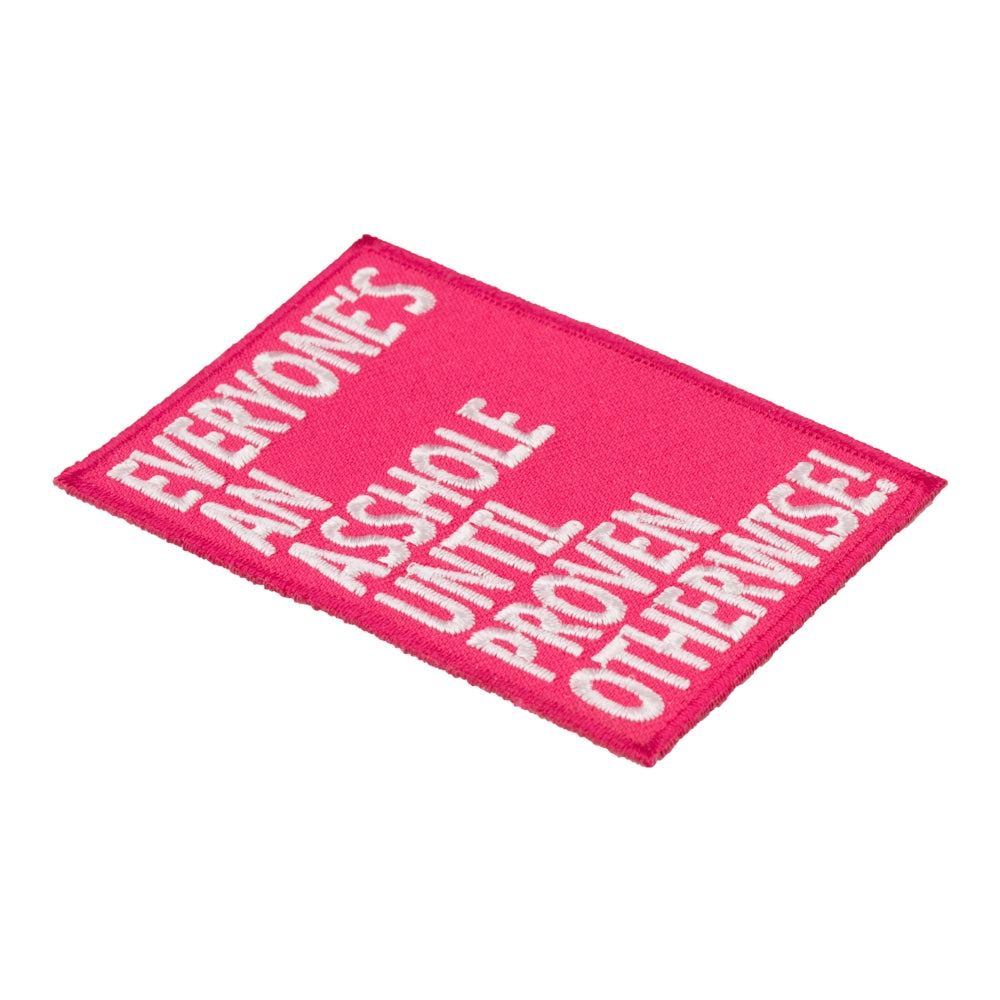 Everyone's An Asshole Red Embroidered Patch, Sayings Patches — detail view 1