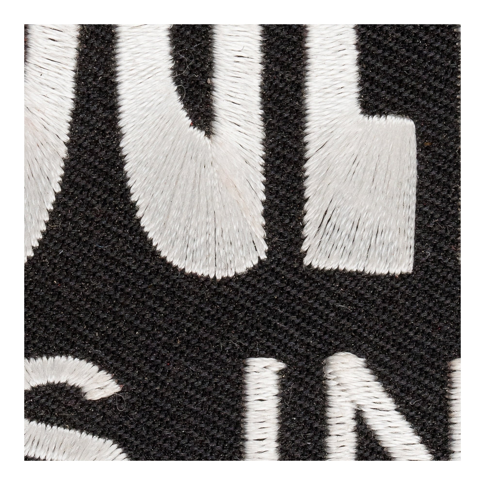 Ugly Is In Black &amp; White Embroidered Patch, Funny Sayings Patch — detail view 2