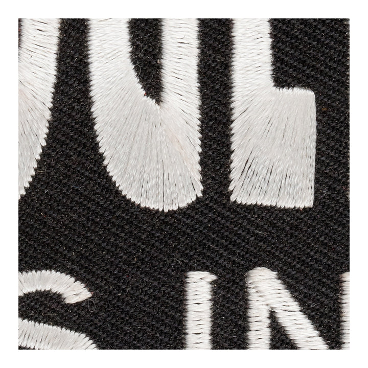Ugly Is In Black &amp; White Embroidered Patch, Funny Sayings Patch — detail view 2