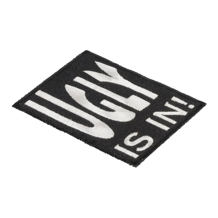Ugly Is In Black &amp; White Embroidered Patch, Funny Sayings Patch — detail view 1
