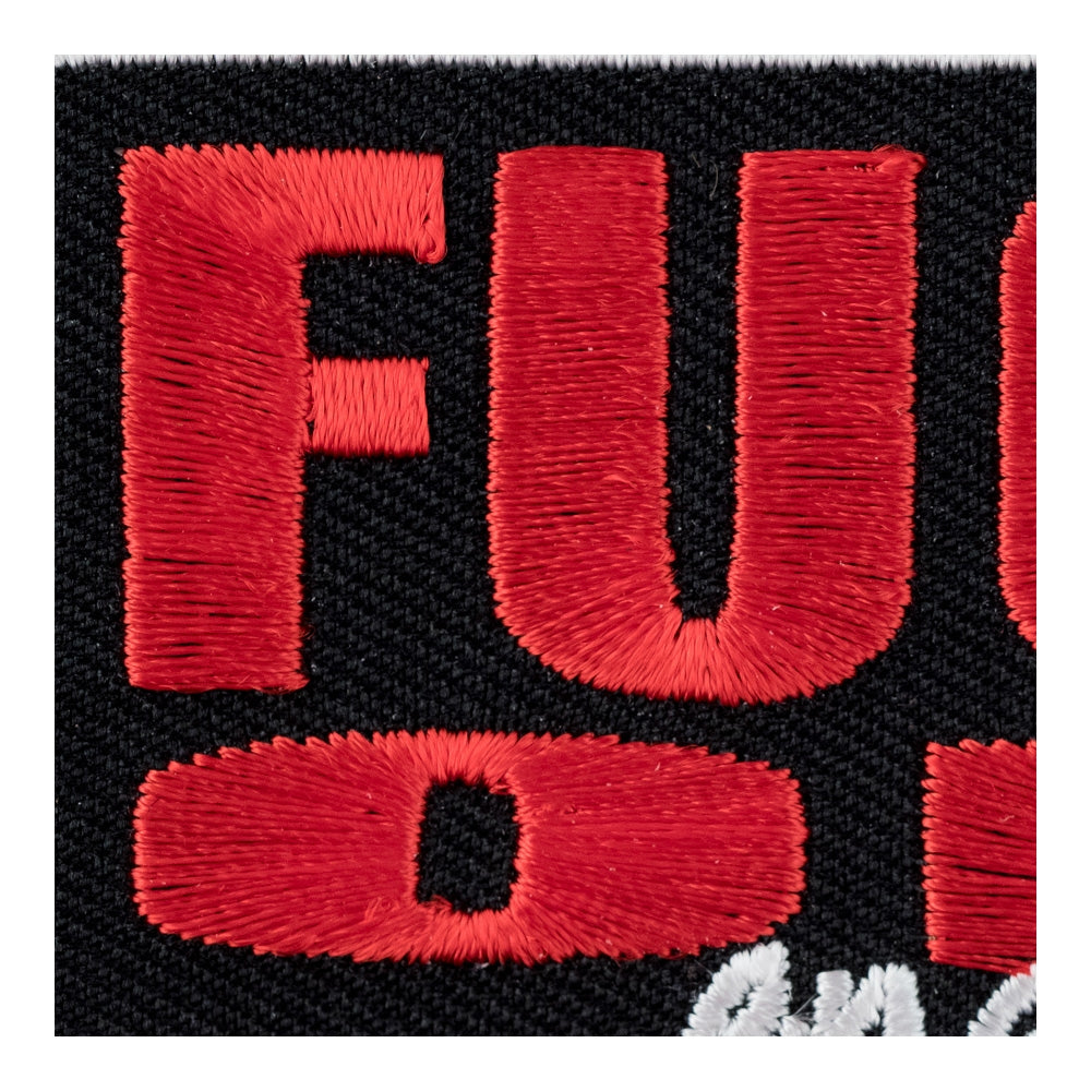 Fuck Off End Of Story Patch, Vulgar Sayings Patches — detail view 2
