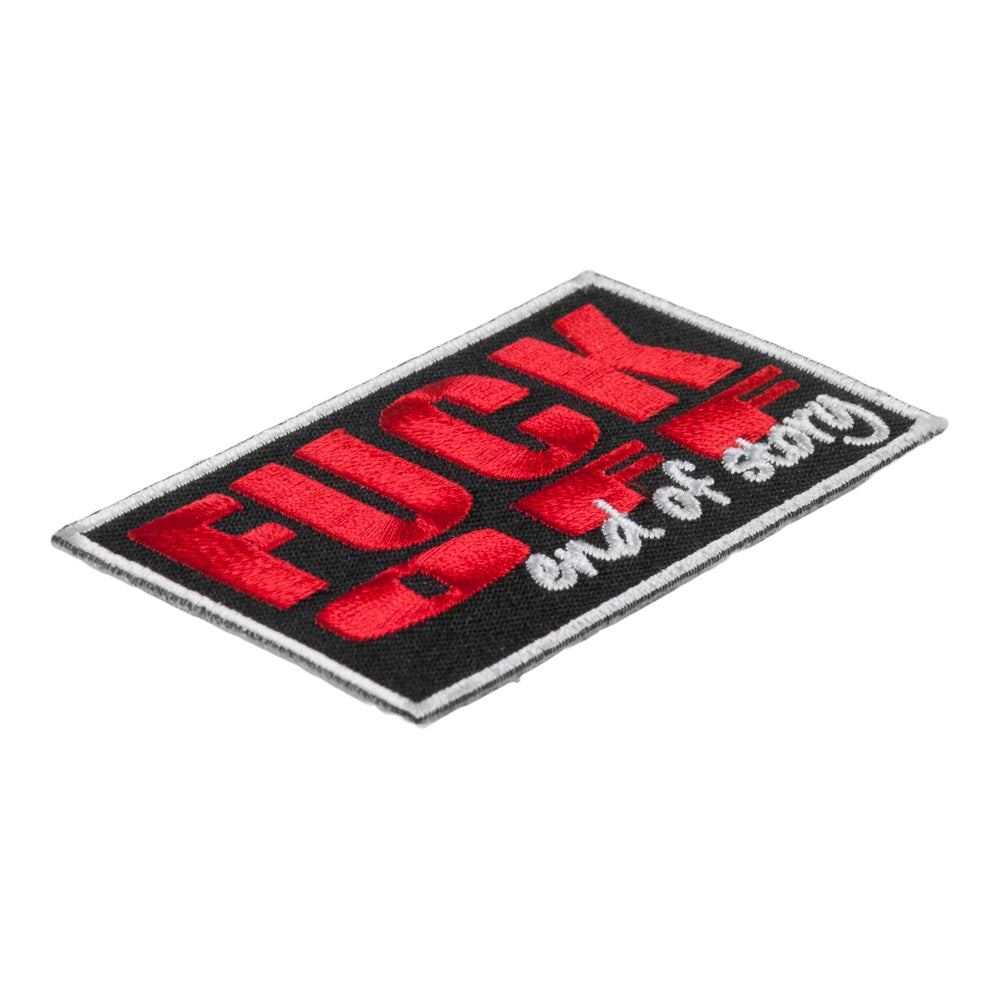 Fuck Off End Of Story Patch, Vulgar Sayings Patches — detail view 1