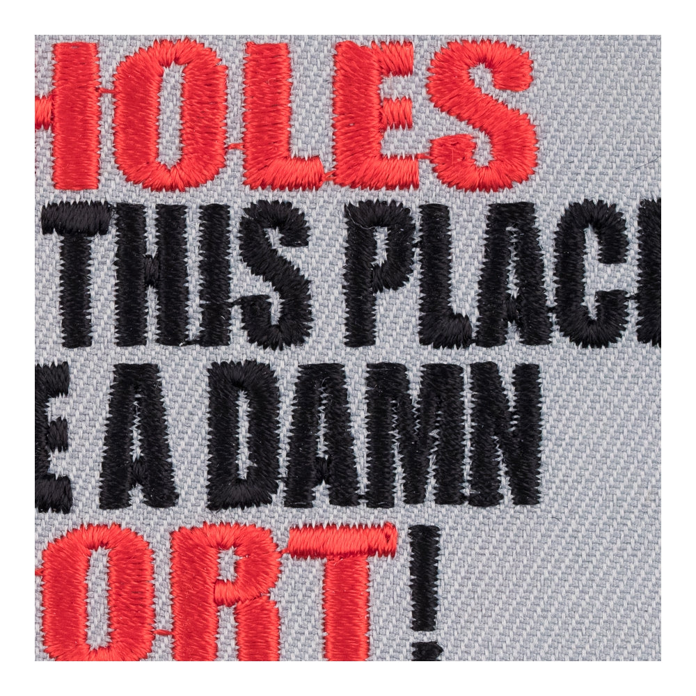 If Assholes Could Fly Would Be Airport Patch, Sayings Patches — detail view 2