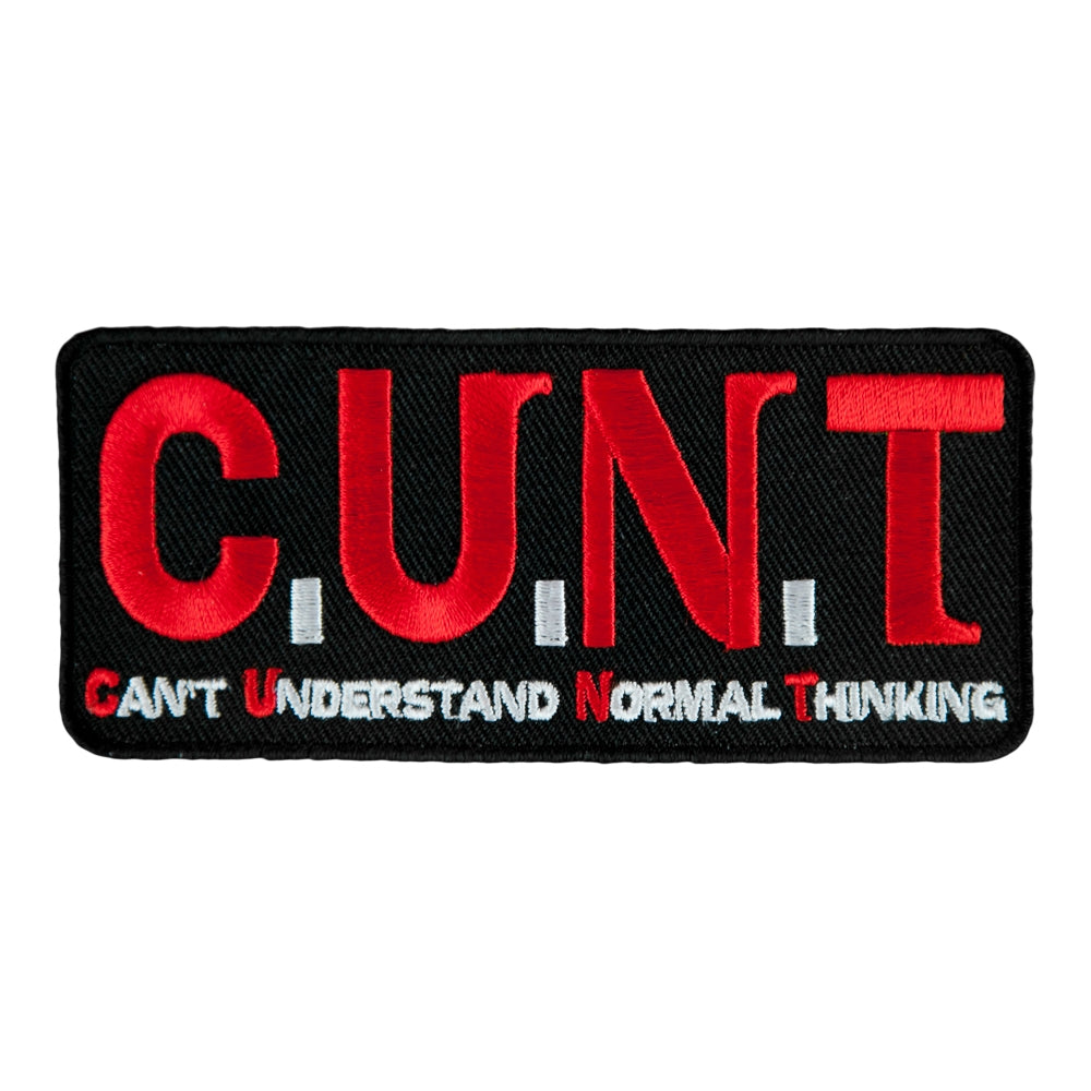 C.U.N.T Can't Understand Normal Thinking Patch, Vulgar Patches — product image