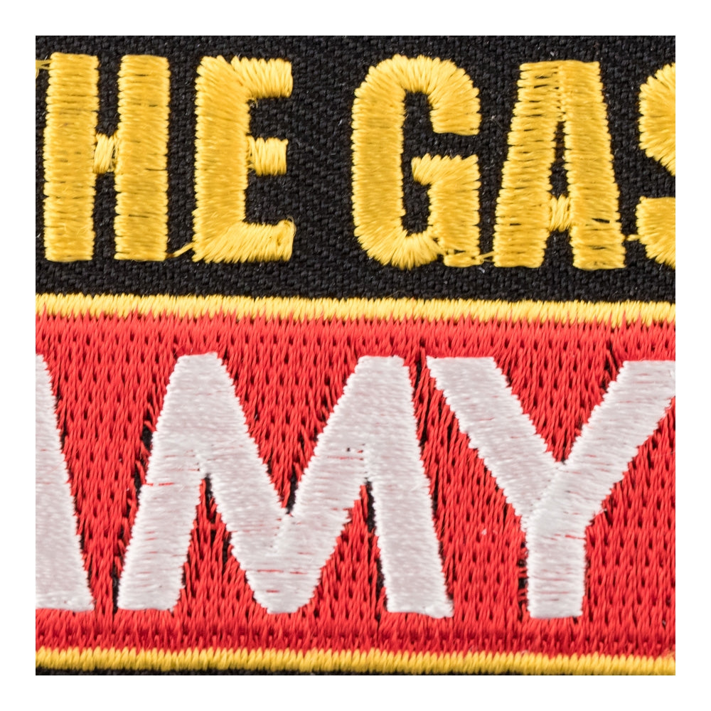 Check The Gas Dummy Patch, Biker Saying Patches — detail view 1