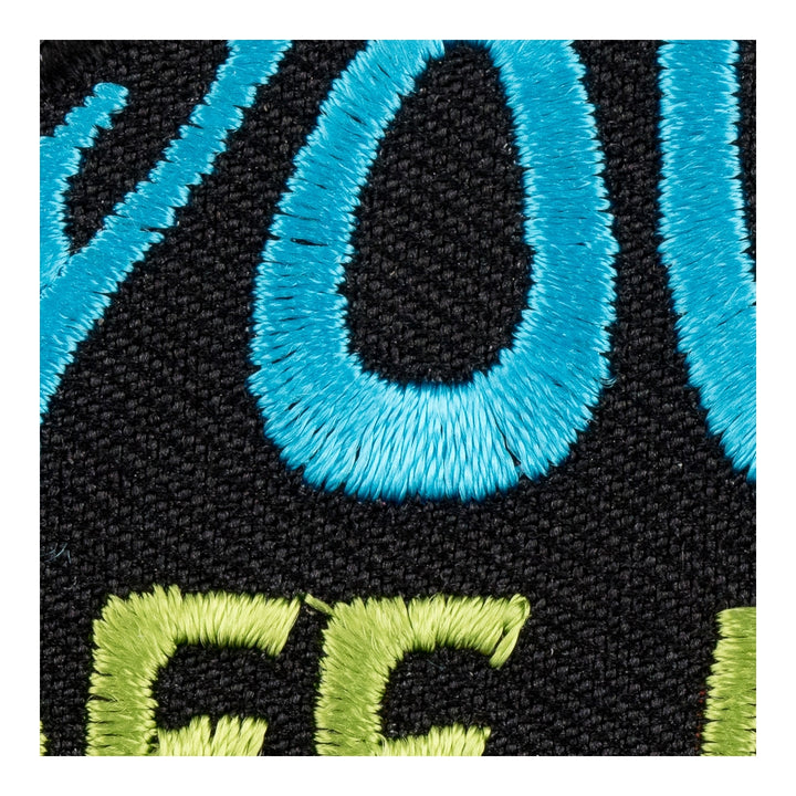 You Off My Planet Round Patch, Embroidered Sayings Patches — detail view 2