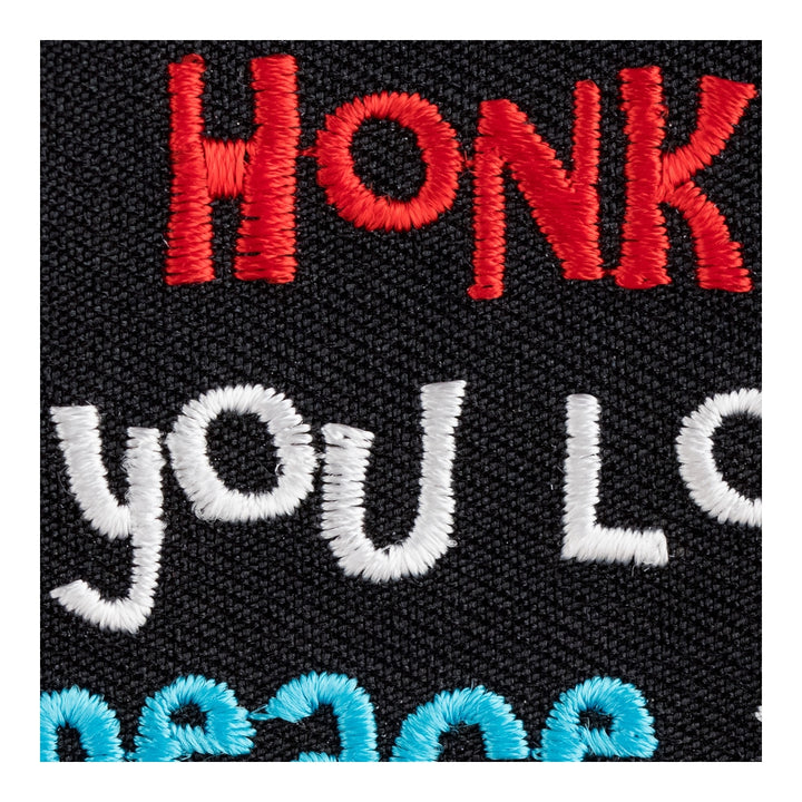 Honk If You Love Peace &amp; Quiet Patch, Sayings Patches — detail view 1